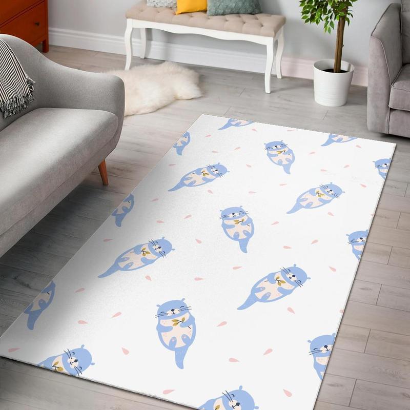Gymnastics Print Pattern Area Rug Living Room Rug