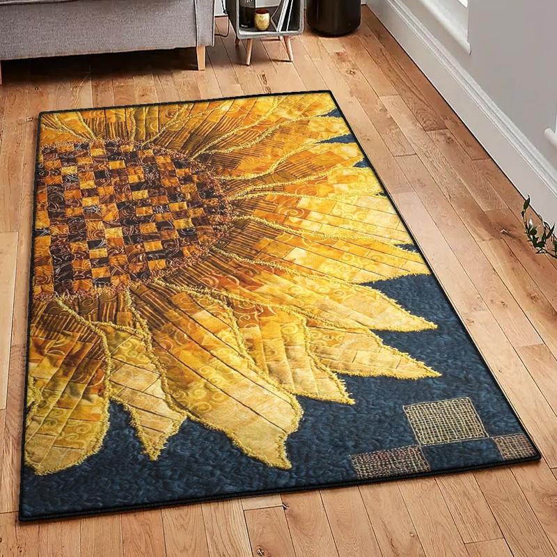 Helianthus Area Rugs Sunflower Rug