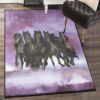 Horses Rugs Five Black Horses Running Rug 4 horses rugs five black horses running rug