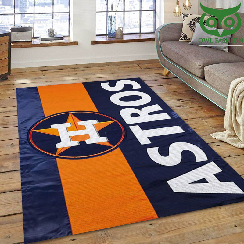 Houston Astros Rug MLB Area Rug Dining Room Rug Indoor Rugs Rectangle Carpet