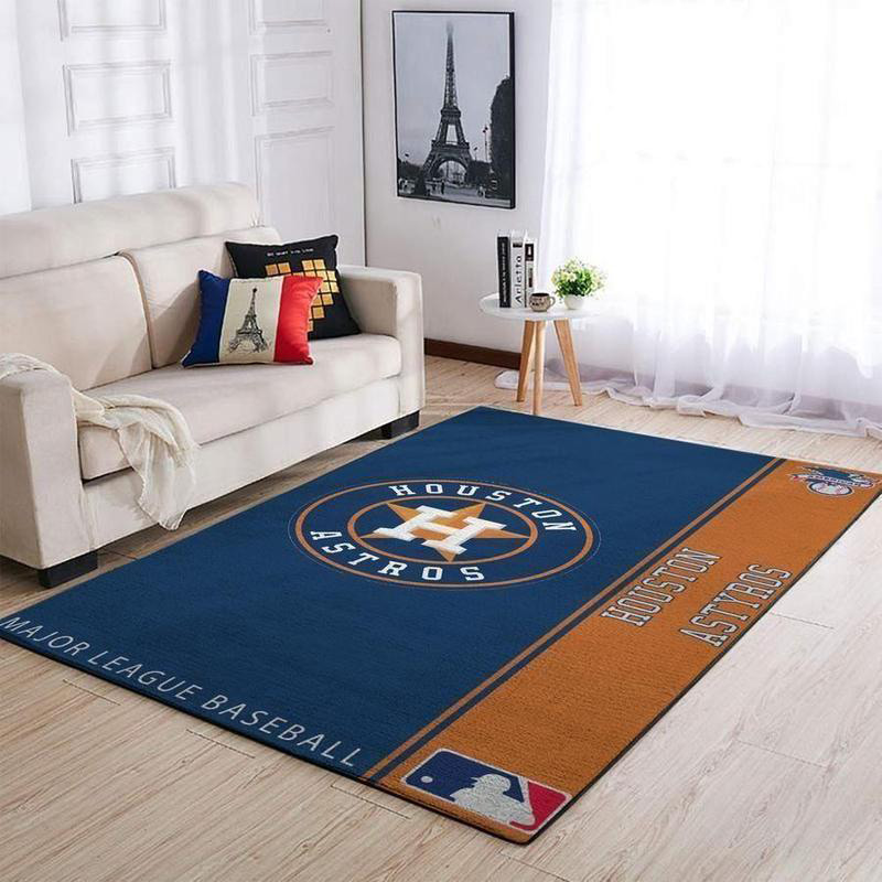 Houston Astros Rug MLB Area Rug Bedroom Area Rug Indoor Indoor Rug Rectangle Carpet