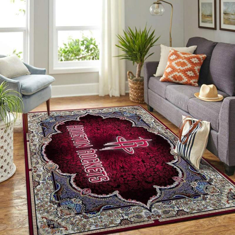 Houston Rockets Rug NBA Area Rug Living Room Area Rug Indoor Rugs Rectangle Carpet