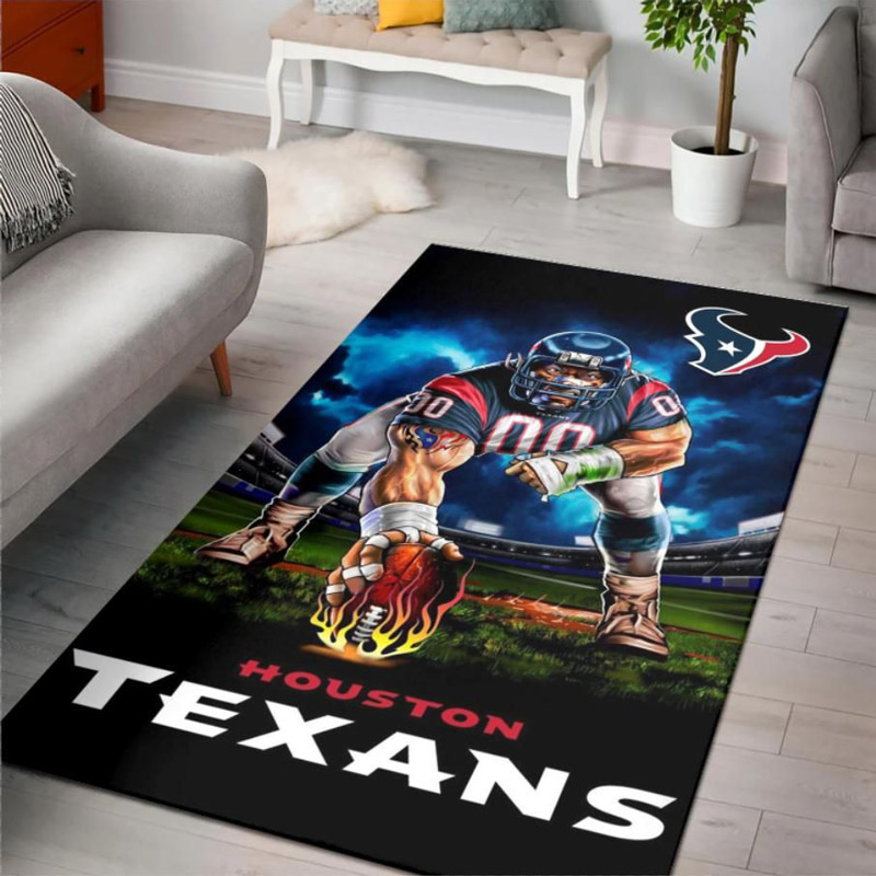 Houston Texans Rug NFL Area Rug Living Room Rug Indoor Rugs Rectangle Carpet