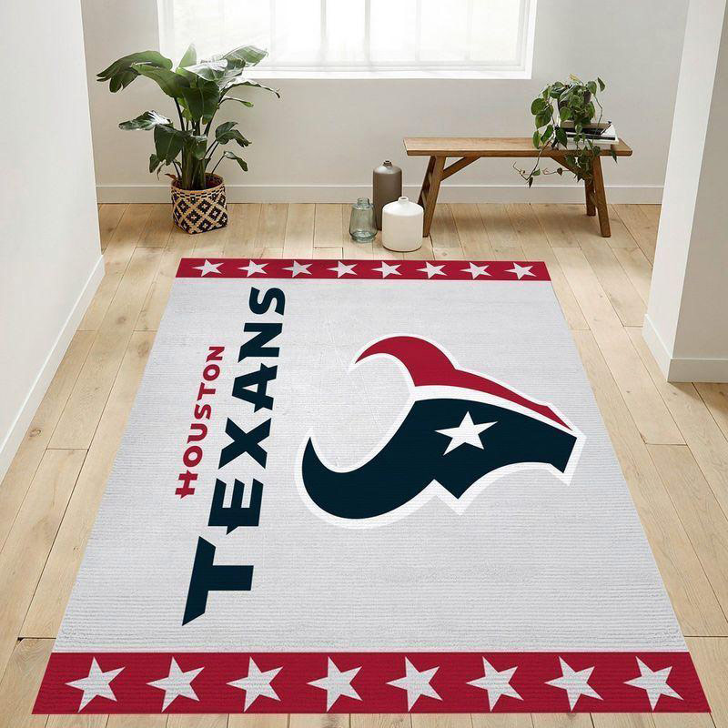 Houston Texans Rug NFL Area Rug Living Room Rug Indoor Rug Rectangle Carpet