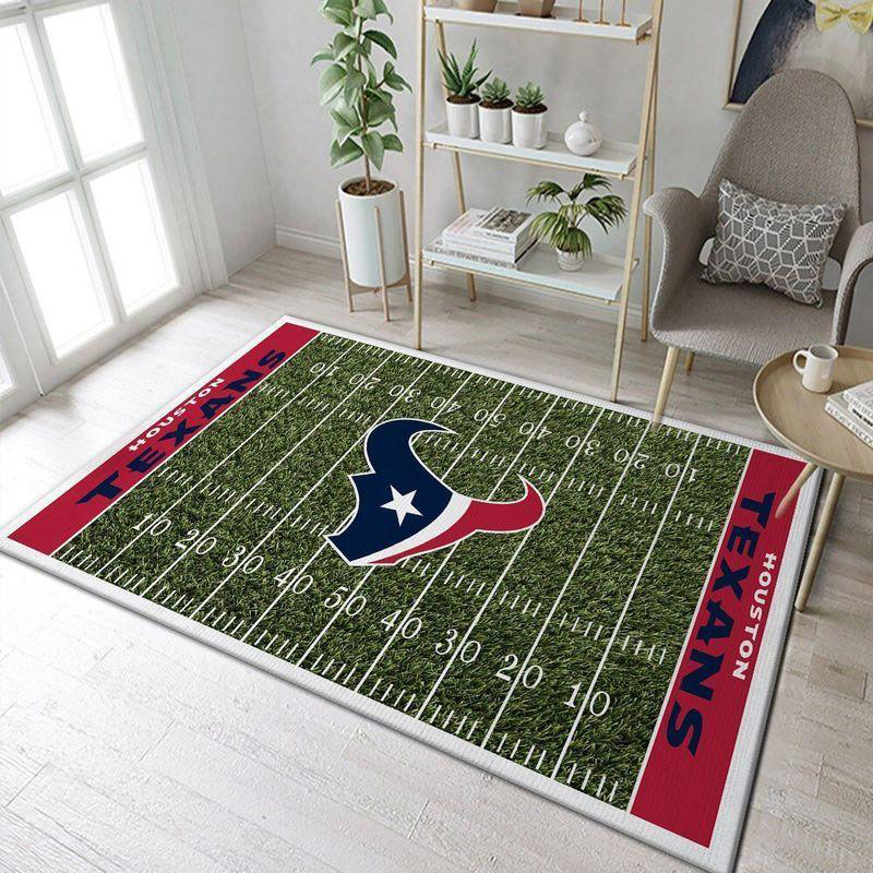 Houston Texans Area Rug NFL Area Rug Living Room Rug Indoor Rugs Rectangle Carpet