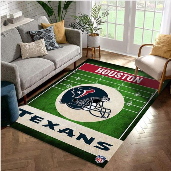 Houston Texans Area Rug NFL Area Rug Living Room Rug Indoor Rugs Rectangle Carpet