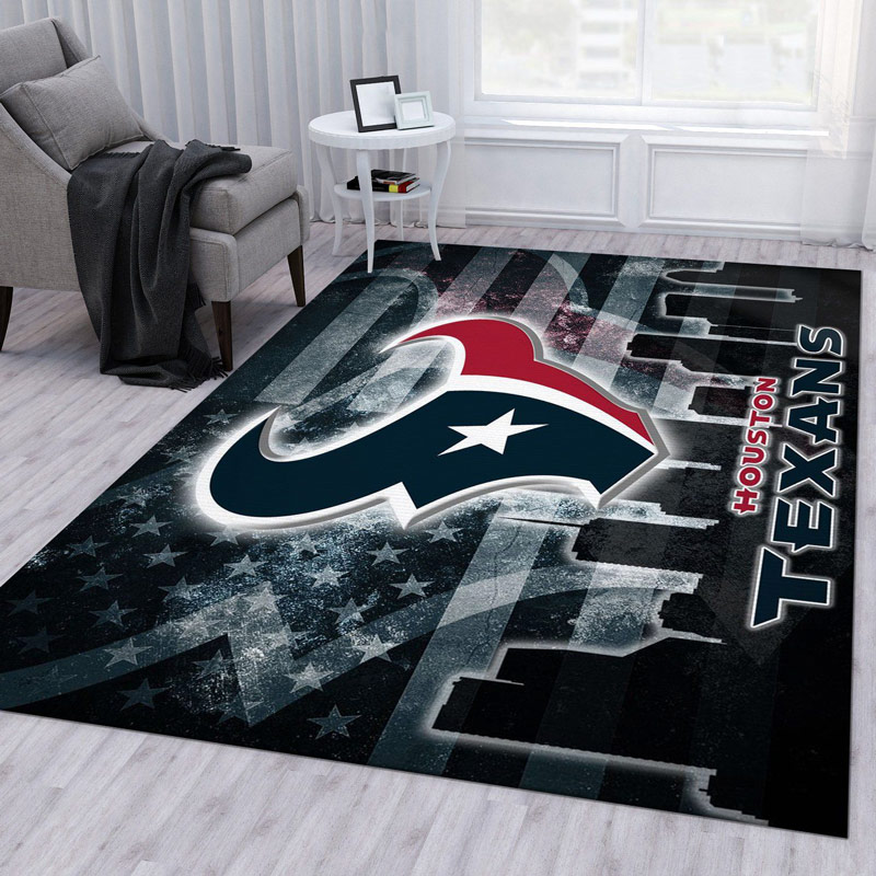 Houston Texans Rug NFL Area Rug Bedroom Area Rug Indoor Indoor Rugs Rectangle Carpet