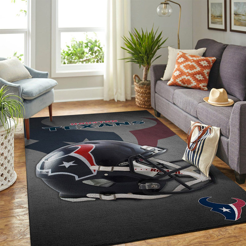 Houston Texans Area Rug NFL Area Rug Dining Room Rug Indoor Rugs Rectangle Carpet