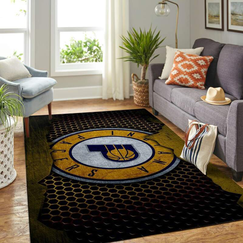 Indiana Pacers Rug NBA Area Rug Bathroom Rugs Indoor Rug Rectangle Carpet