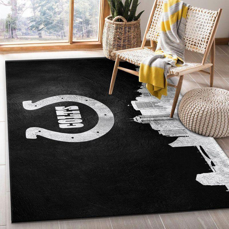 Indianapolis Colts Rug NFL Area Rug Living Room Area Rug Indoor Rug Rectangle Carpet