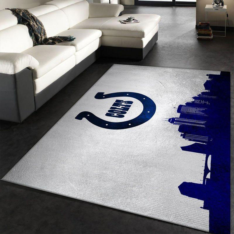 Indianapolis Colts Area Rug NFL Area Rug Bathroom Rugs Indoor Rug Rectangle Carpet