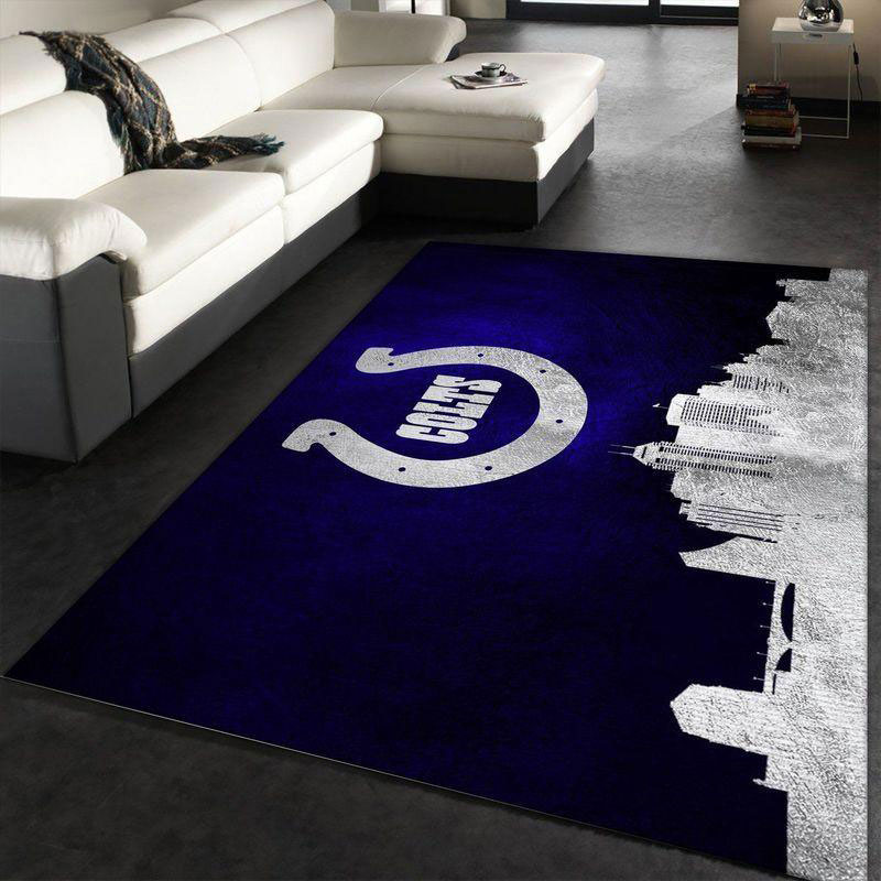 Indianapolis Colts Rug NFL Area Rug Bedroom Area Rug Indoor Rug Rectangle Carpet