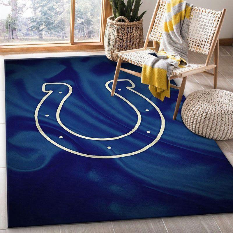 Indianapolis Colts Area Rug NFL Area Rug Bedroom Area Rug Indoor Rug Rectangle Carpet