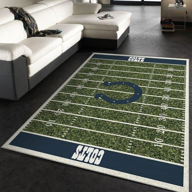 Indianapolis Colts Rug NFL Area Rug Living Room Area Rug Indoor Rugs Rectangle Carpet