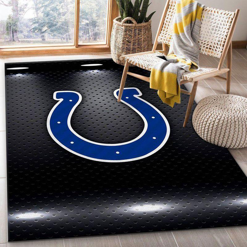 Indianapolis Colts Area Rug NFL Area Rug Living Room Rug Indoor Rug Rectangle Carpet