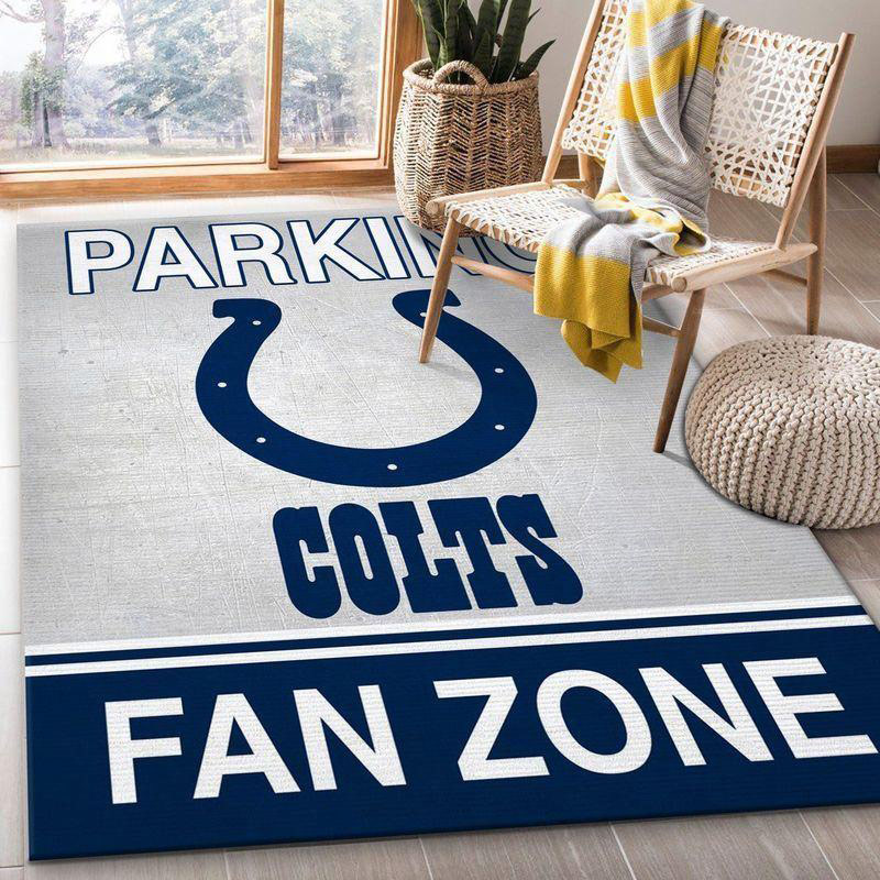 Indianapolis Colts Area Rug NFL Area Rug Bedroom Rug Indoor Rug Rectangle Carpet