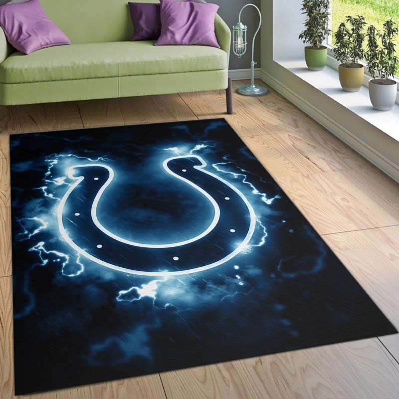 Indianapolis Colts Rug NFL Area Rug Kitchen Rug Indoor Indoor Rugs Rectangle Carpet