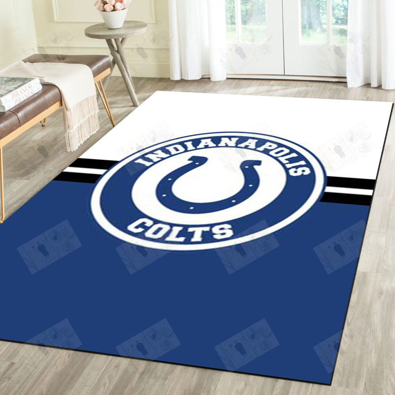 Indianapolis Colts Rug NFL Area Rug Dining Room Rug Indoor Rugs Rectangle Carpet