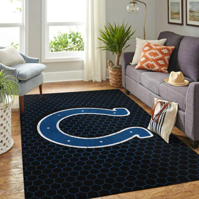 Indianapolis Colts Rug NFL Area Rug Bathroom Rug Indoor Rugs Rectangle Carpet