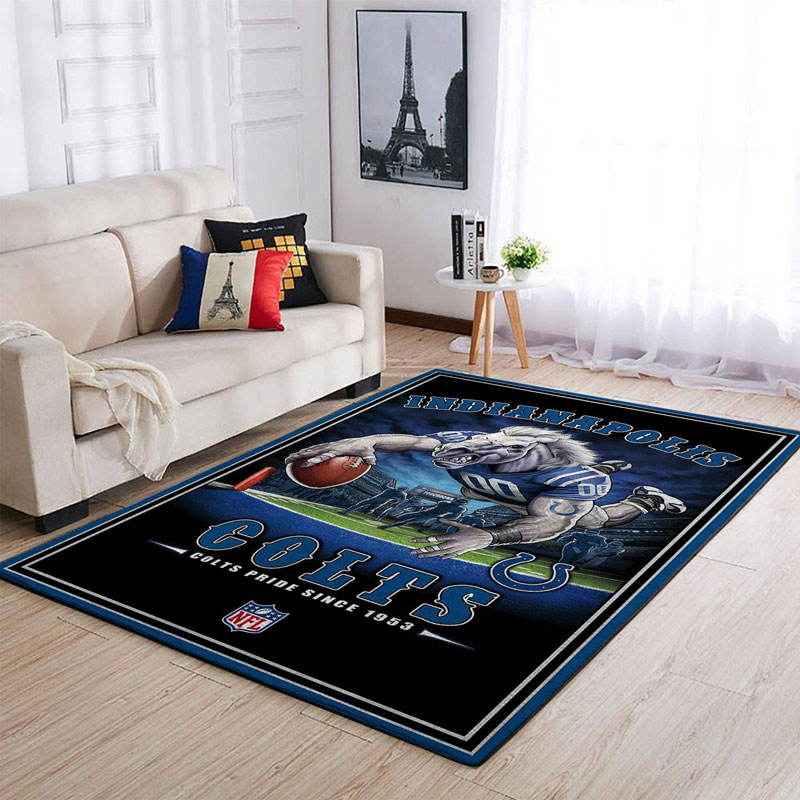 Indianapolis Colts Rug NFL Area Rug Living Room Rug Indoor Rug Rectangle Carpet