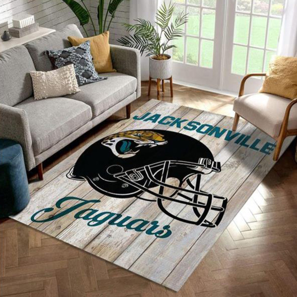 Jacksonville Jaguars Rug NFL Area Rug Bedroom Area Rug Indoor Indoor Rug Rectangle Carpet