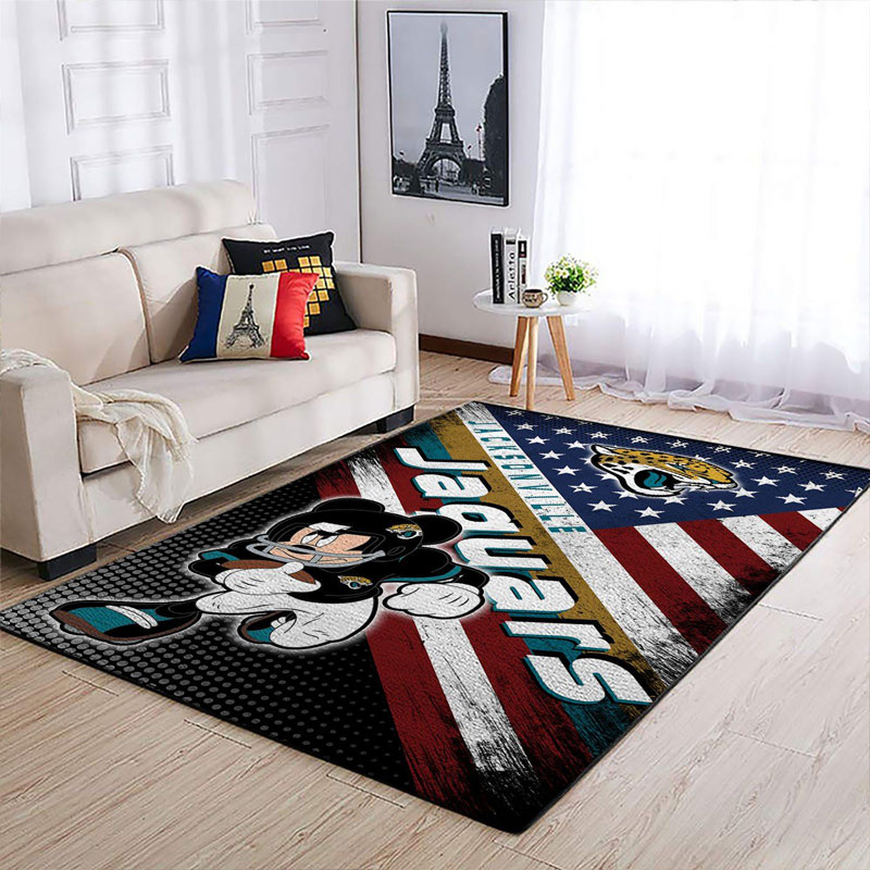 Jacksonville Jaguars Area Rug NFL Area Rug Bedroom Area Rug Indoor Indoor Rug Rectangle Carpet