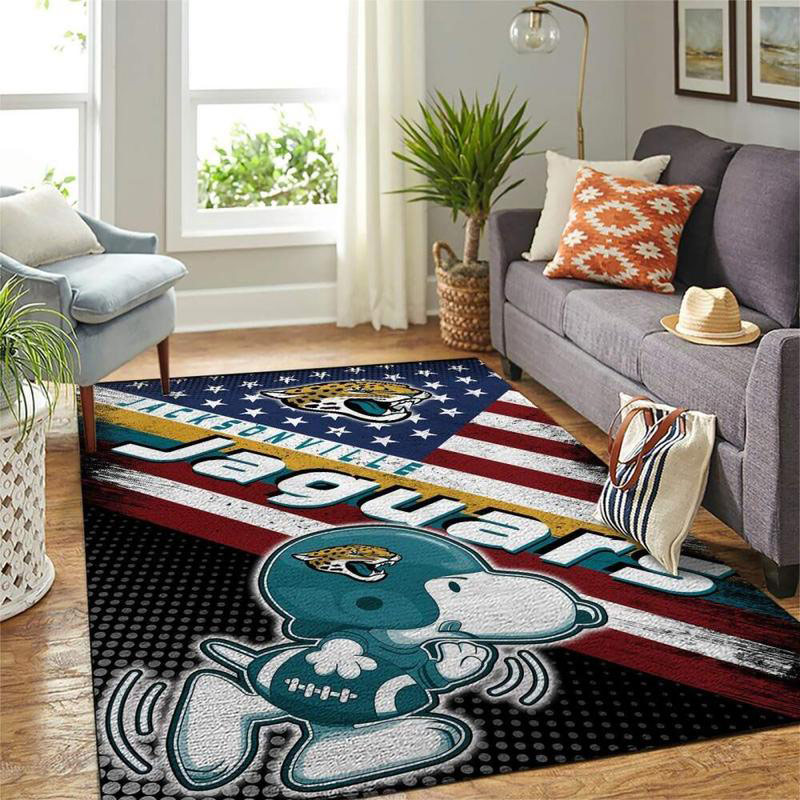 Jacksonville Jaguars Rug NFL Area Rug Living Room Area Rug Indoor Rugs Rectangle Carpet