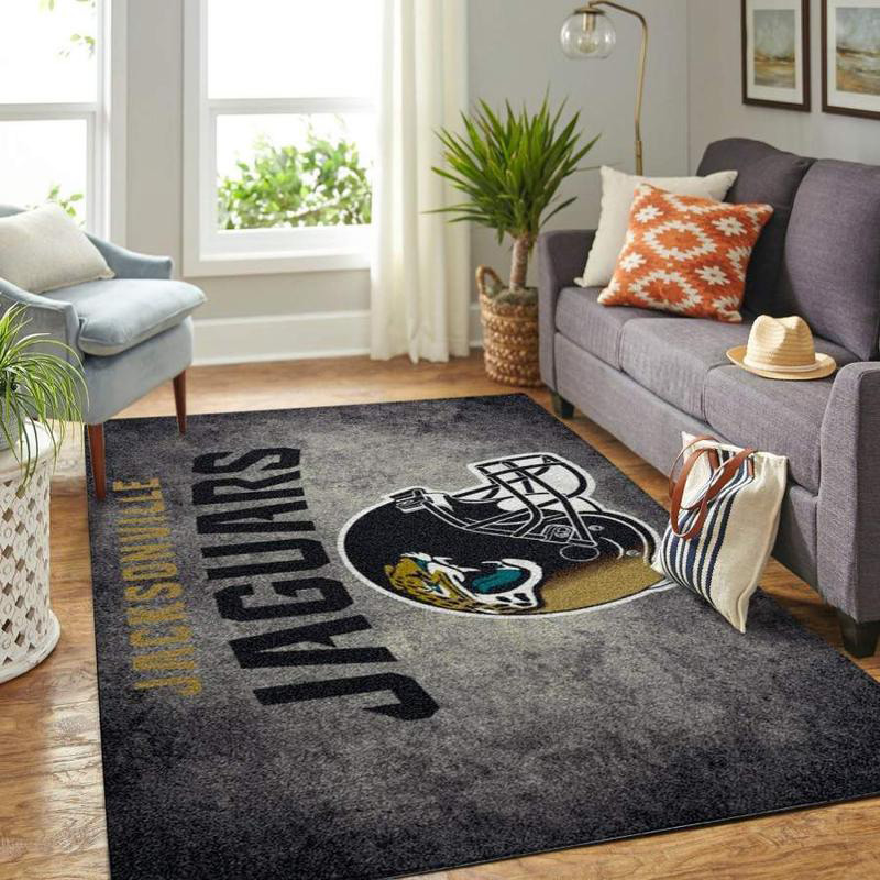 Jacksonville Jaguars Area Rug NFL Area Rug Dining Room Rug Indoor Rugs Rectangle Carpet