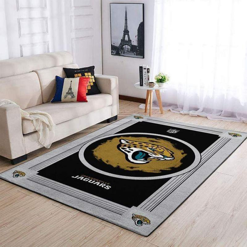 Jacksonville Jaguars Rug NFL Area Rug Living Room Rug Indoor Rugs Rectangle Carpet
