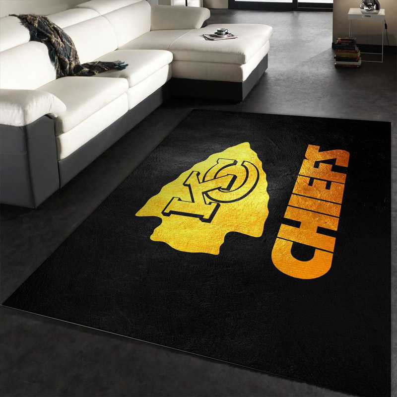 Kansas City Chiefs Rug NFL Area Rug Kitchen Rug Indoor Rug Rectangle Carpet