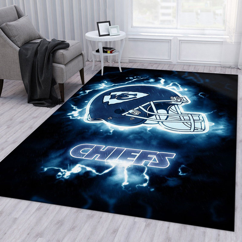 Kansas City Chiefs Rug NFL Area Rug Dining Room Rugs Indoor Rug Rectangle Carpet