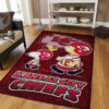 kansas city chiefs rug bath rug floor rug regtangle carpet home decor ver 974