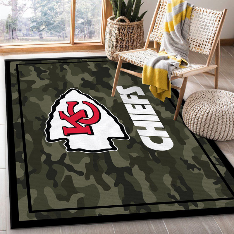Kansas City Chiefs Area Rug NFL Area Rug Bathroom Rugs Indoor Rug Rectangle Carpet