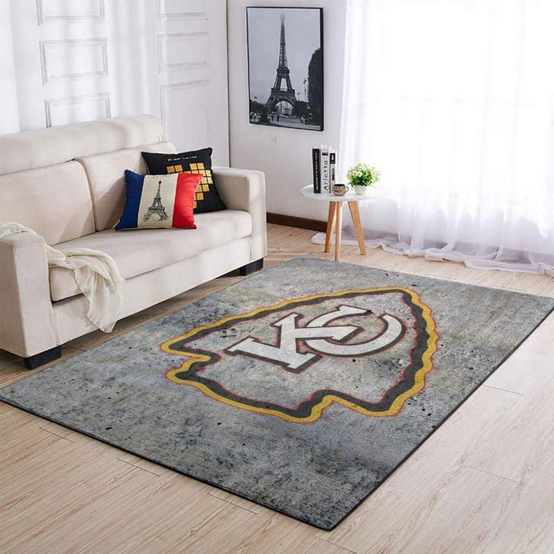Kansas City Chiefs Rug NFL Area Rug Bedroom Rug Indoor Indoor Rug Rectangle Carpet