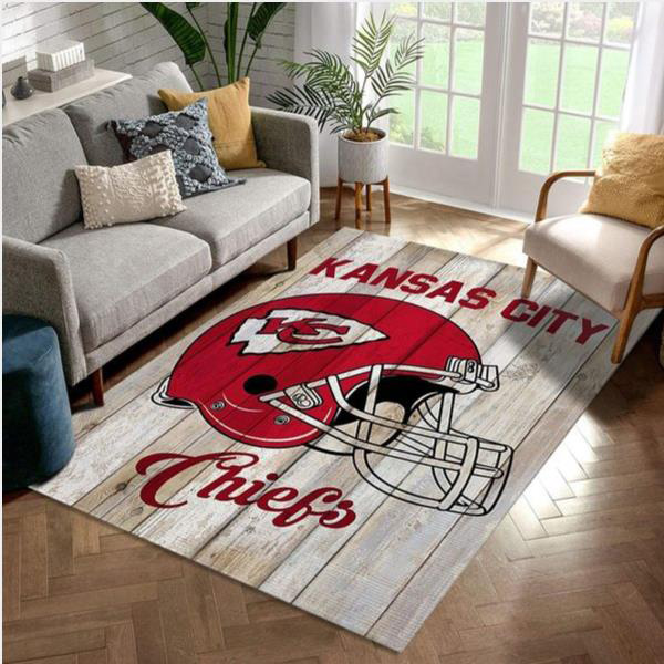 Kansas City Chiefs Rug NFL Area Rug Living Room Area Rug Indoor Rugs Rectangle Carpet