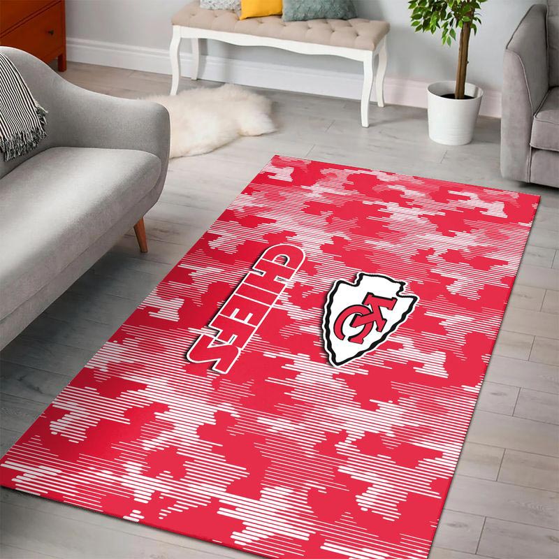 Kansas City Chiefs Rug NFL Area Rug Kitchen Rug Indoor Rugs Rectangle Carpet
