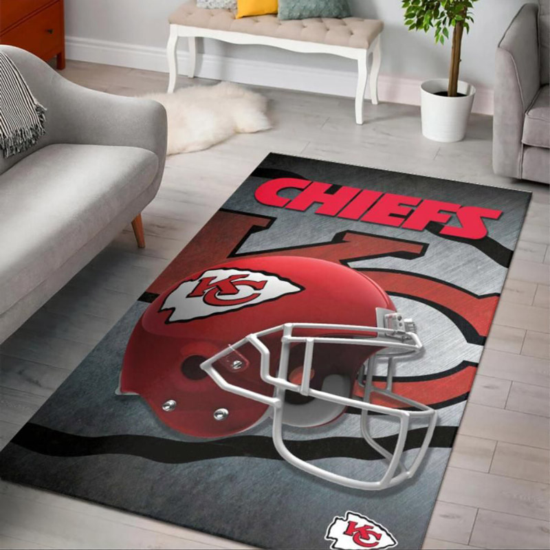 Kansas City Chiefs Area Rug NFL Area Rug Living Room Area Rug Indoor Indoor Rug Rectangle Carpet
