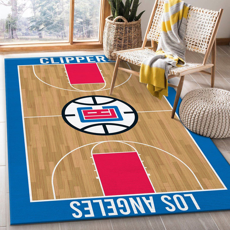 La Clippers Rug NBA Area Rug Dining Room Rug Indoor Indoor Rugs Rectangle Carpet