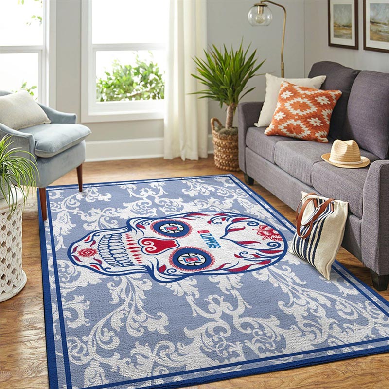 La Clippers Rug NBA Area Rug Bathroom Rugs Indoor Indoor Rugs Rectangle Carpet