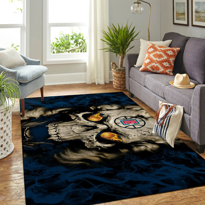 La Clippers Area Rug NBA Area Rug Living Room Area Rug Indoor Indoor Rug Rectangle Carpet