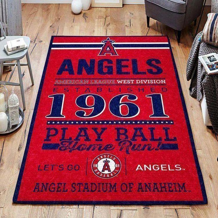 Los Angeles Angels Rug MLB Area Rug Living Room Rug Indoor Rugs Rectangle Carpet