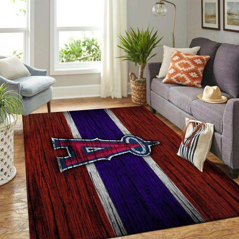 Los Angeles Angels Rug MLB Area Rug Living Room Area Rug Indoor Indoor Rug Rectangle Carpet