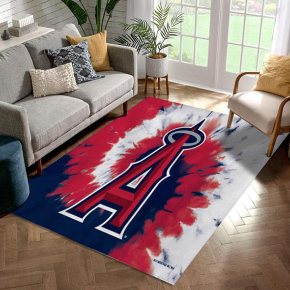 Los Angeles Angels Rug MLB Area Rug Kitchen Rug Indoor Rugs Rectangle Carpet