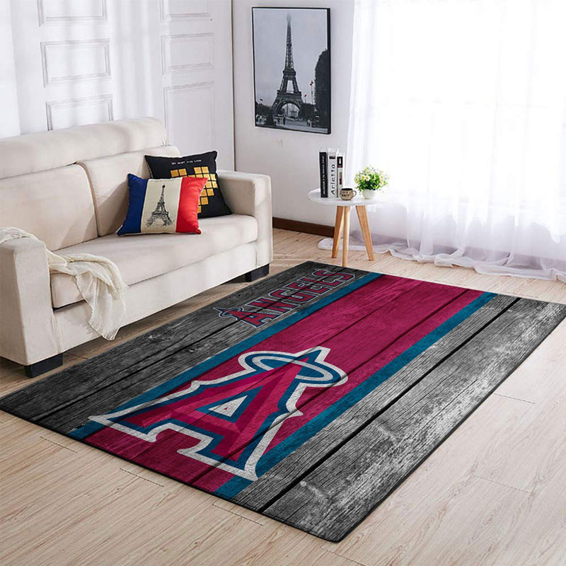 Los Angeles Angels Area Rug MLB Area Rug Living Room Area Rug Indoor Indoor Rugs Rectangle Carpet
