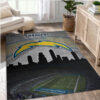 los angeles chargers area rug bathroom rug floor rug regtangle carpet home decor ver 1078