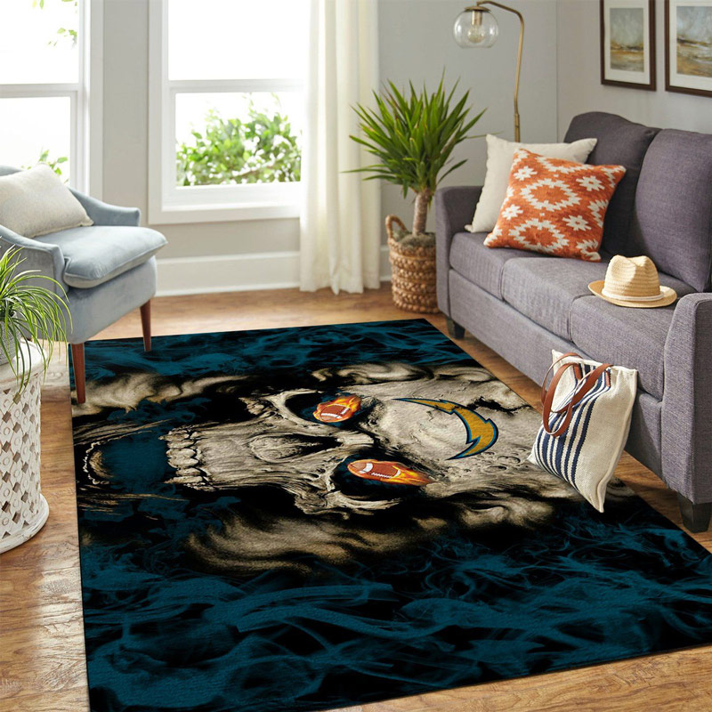 Los Angeles Chargers Area Rug NFL Area Rug Living Room Area Rug Indoor Rug Rectangle Carpet