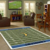 los angeles chargers area rug living room rug floor rug regtangle carpet home decor ver 1092