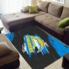 los angeles chargers area rug living room rug floor rug regtangle carpet home decor ver 1096