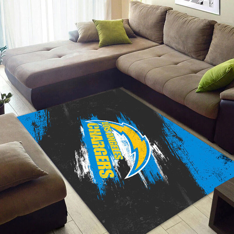 Los Angeles Chargers Area Rug NFL Area Rug Kitchen Rug Indoor Indoor Rug Rectangle Carpet