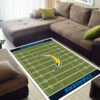 los angeles chargers area rugs bathroom rug floor rug regtangle carpet home decor ver 1104